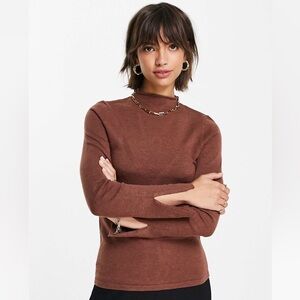 Fashion Union High Neck Ribbed Sweater